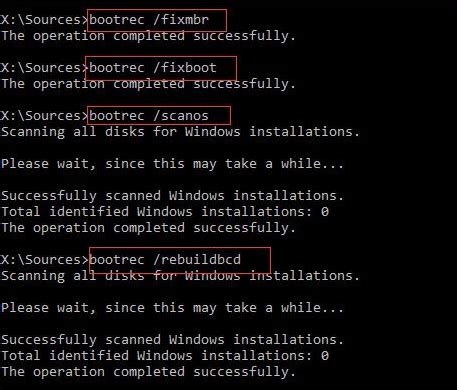 bootrec|fix mbr windows 11.